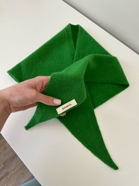 Wool Scarf 100% Wool Green